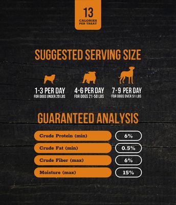 Show full view: Wholesome Pride Pet Treats Sweet Potato Fries All-Natural Single Ingredient Dog Treats, 8-oz bag slide 6 of 11