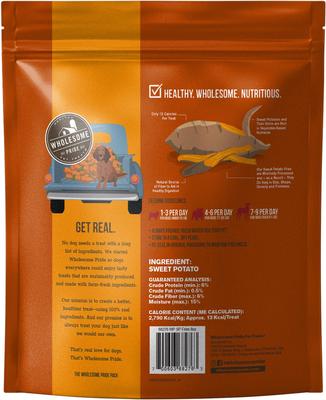Show full view: Wholesome Pride Pet Treats Sweet Potato Fries All-Natural Single Ingredient Dog Treats, 8-oz bag slide 10 of 11