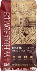 Wholesomes Adult Bison Meal & Rice Dry Dog Food, 35-lb bag