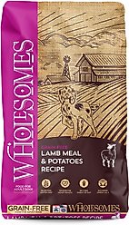 Wholesomes Adult Grain-Free Lamb & Potatoes Dry Dog Food, 35-lb bag