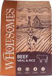 Wholesomes Beef Meal & Rice Formula Dry Dog Food, 40-lb bag
