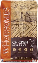 Wholesomes Chicken Meal & Rice Formula Adult Dry Cat Food, 15-lb bag