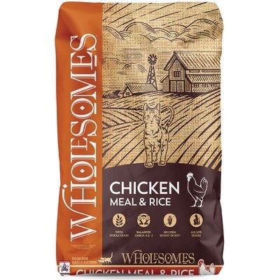 Wholesomes SPORTMiX Wholesomes Chicken Meal & Rice Adult Dry Cat Food, 15-lb bag