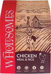 Wholesomes Chicken Meal & Rice Formula Adult Dry Dog Food, 40-lb bag