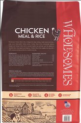 Wholesomes Chicken Meal & Rice Formula Adult Dry Dog Food, 40-lb bag slide 2 of 6