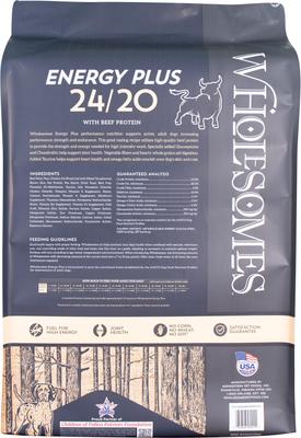 Show full view: Wholesomes Energy Plus 24/20 Dry Dog Food, 40-lb bag slide 3 of 7