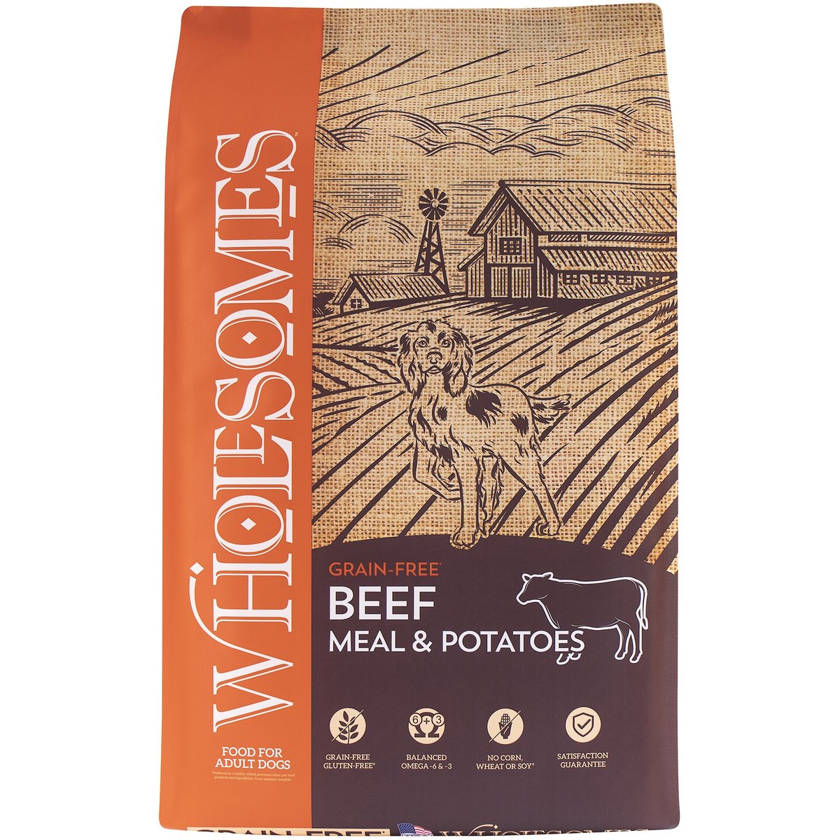 Wholesomes Grain-Free Beef Meal & Potatoes Formula Dry Dog Food, 35-lb bag