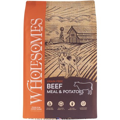 Wholesomes Grain-Free Beef Meal & Potatoes Formula Dry Dog Food, 35-lb bag