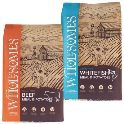 Wholesomes Wholesomes Grain-Free Beef Meal & Potatoes Formula + Whitefish Meal & Potatoes Formula Dry Dog Food