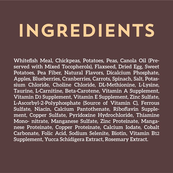 WHOLESOMES Grain Free Whitefish Meal Potatoes Formula Dry Dog Food