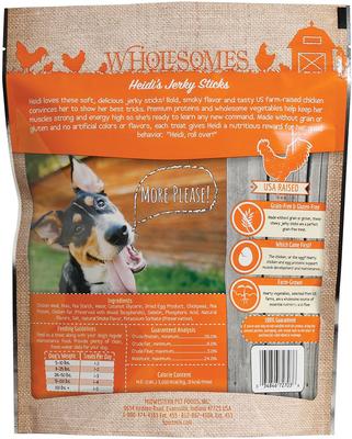 Show full view: Wholesomes Heidi's Jerky Sticks Grain-Free Dog Treats, 50-oz bundle slide 3 of 8