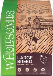 Wholesomes Large Breed with Chicken Meal & Rice Formula Adult Dry Dog Food, 40-lb bag