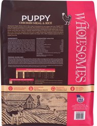 Wholesomes Puppy Chicken & Rice Dry Dog Food, 16.5-lb bag slide 2 of 3