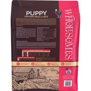 Wholesomes Puppy Chicken & Rice Dry Dog Food, 16.5-lb bag