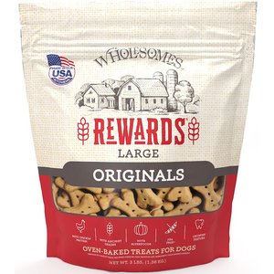 Wholesomes Rewards Large Originals Biscuit Dog Treats, 3-lb bag