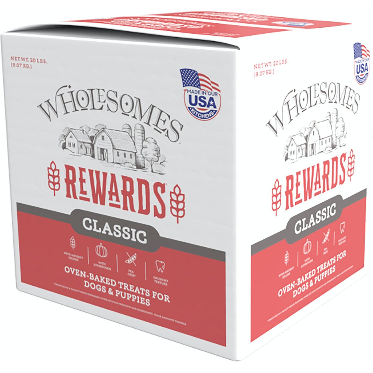 Wholesomes Rewards Medium Originals Biscuit Dog Treats, 20-lb box