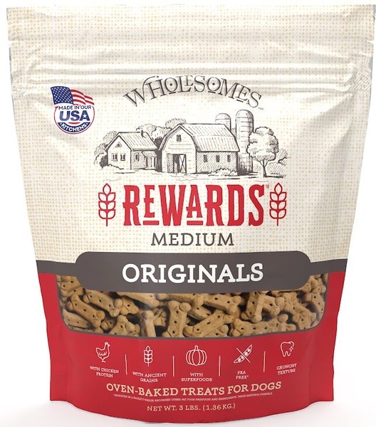 Wholesomes Rewards Medium Originals Biscuit Dog Treats