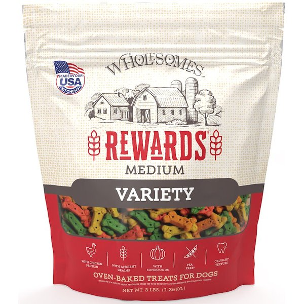 Wholesomes Rewards Medium Variety Biscuit Dog Treats