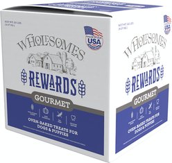 Wholesomes Rewards Peanutty Bites Biscuit Dog Treats, 20-lb box