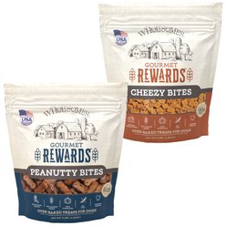 Wholesomes Rewards Peanutty Bites Biscuit + Rewards Cheezy Bites Biscuit Dog Treats