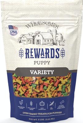 WHOLESOMES Rewards Puppy Variety Biscuit Dog Treats, 2-lb bag