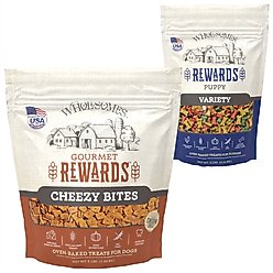 Wholesomes Rewards Puppy Variety Biscuit + Rewards Cheezy Bites Biscuit Dog Treats