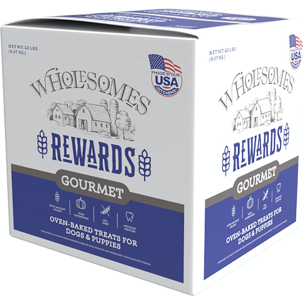 Wholesomes Rewards Smoky Bites Biscuit Dog Treats, 20-lb box