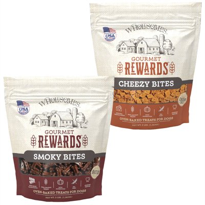 Wholesomes Wholesomes Rewards Smoky Bites Biscuit + Rewards Cheezy Bites Biscuit Dog Treats