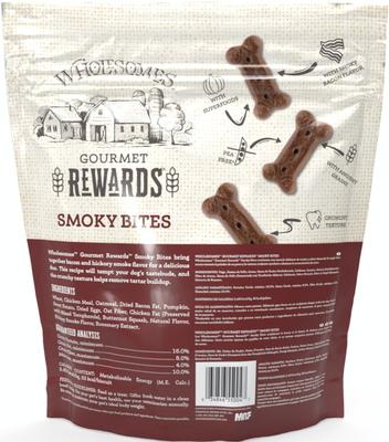 Show full view: Wholesomes Rewards Smoky Bites Biscuit + Rewards Peanutty Bites Biscuit Dog Treats slide 3 of 5