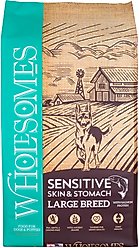 Wholesomes Sensitive Skin & Stomach Large Breed Salmon Dry Dog Food, 30-lb bag