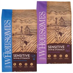 Wholesomes Sensitive Skin & Stomach with Lamb Protein + Sensitive Skin & Stomach with Salmon Protein Dry Dog Food