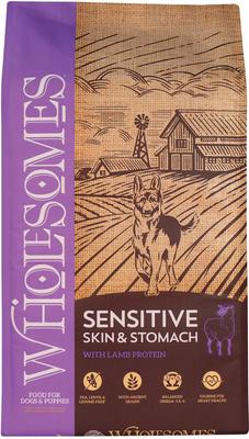 Show full view: Wholesomes Sensitive Skin & Stomach with Lamb Protein + Sensitive Skin & Stomach with Salmon Protein Dry Dog Food slide 2 of 9