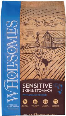 Show full view: Wholesomes Sensitive Skin & Stomach with Lamb Protein + Sensitive Skin & Stomach with Salmon Protein Dry Dog Food slide 6 of 9