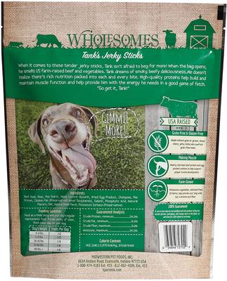 Show full view: Wholesomes Tank's Jerky Sticks Grain-Free Dog Treats, 50-oz bundle slide 3 of 8