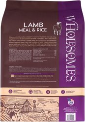Wholesomes with Lamb Meal & Rice Formula Dry Dog Food, 40-lb bag slide 2 of 8