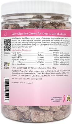 Show full view: Wholistic Pet Organics Daily Digestive Dog & Cat Supplement, 240 count slide 4 of 6