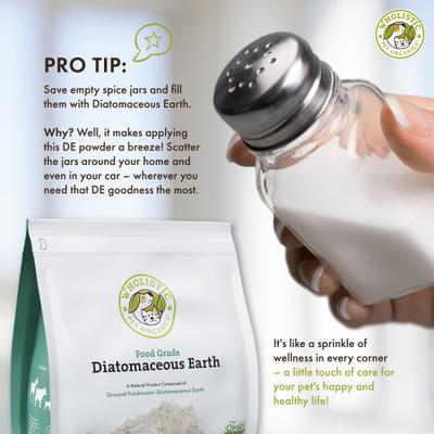 Show full view: Wholistic Pet Organics Diatomaceous Earth Powder Supplement for Dogs & Cats, 26-oz pouch slide 8 of 10