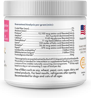 Show full view: Wholistic Pet Organics Digest-All Plus Digestive Support for Dogs & Cats Supplement, 2-oz slide 4 of 8