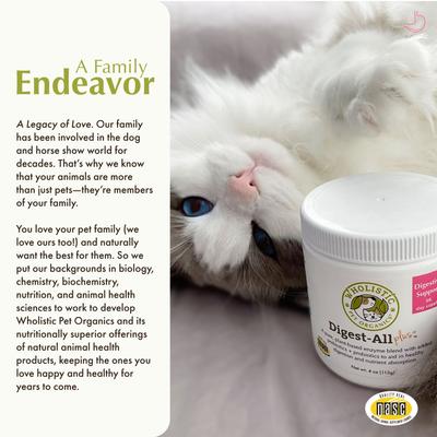 Show full view: Wholistic Pet Organics Digest-All Plus Digestive Support for Dogs & Cats Supplement, 8-oz slide 6 of 9