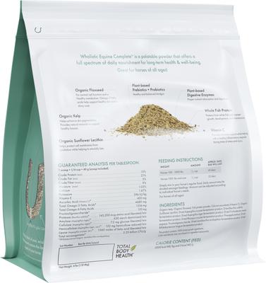 Show full view: Wholistic Pet Organics Equine Complete Enhanced Daily Multivitamin for Horses Supplement, 4-lb slide 4 of 4