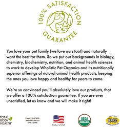 Wholistic Pet Organics Organic Feline Complete Pumpkin Enhanced Powder Daily Multivitamin for Cats, 4-oz jar slide 2 of 9