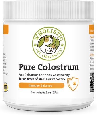 Show full view: Wholistic Pet Organics Pure Colostrum Immune Balance Dog & Cat, 2-oz jar slide 1 of 7