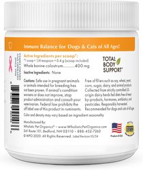 Wholistic Pet Organics Pure Colostrum Immune Balance Dog & Cat, 2-oz jar slide 2 of 5