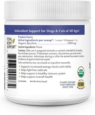 Show full view: Wholistic Pet Organics Spirulina Dog & Cat, 3-oz bottle slide 3 of 5