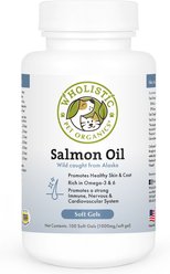 Wholistic Pet Organics Wild Salmon Oil Dog & Cat Supplement, 100 count