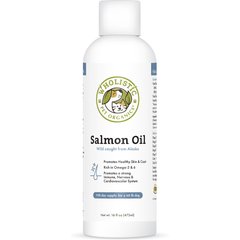 Wholistic Pet Organics Wild Salmon Oil Omega Support for Dogs & Cats Supplement, 16-fl oz
