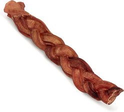 Wholly Pup 12-inch Braided Bully Stick Dog Treat