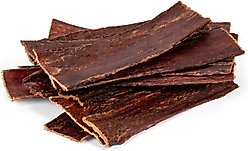 Wholly Pup Beef Gullet Jerky Strips 6-inch Dog Treats, 12 count