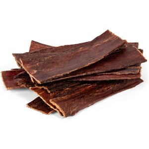 Wholly Pup Beef Gullet Jerky Strips 6-inch Dog Treats, 12 count