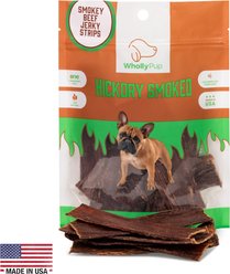 Wholly Pup Smoked Beef Jerky Strips 12-inch Dog Treats, 8 count